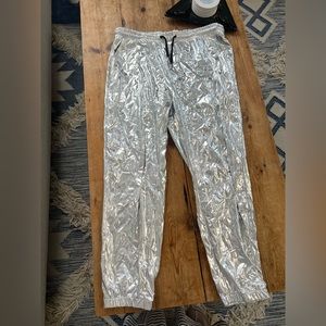 Men’s silver joggers
